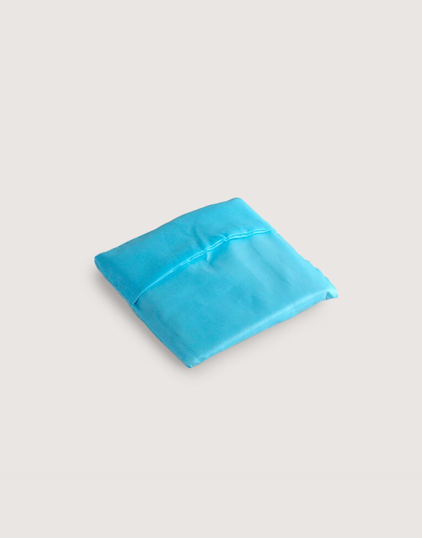 |缺貨|尼龍布190D折疊購物袋-水藍