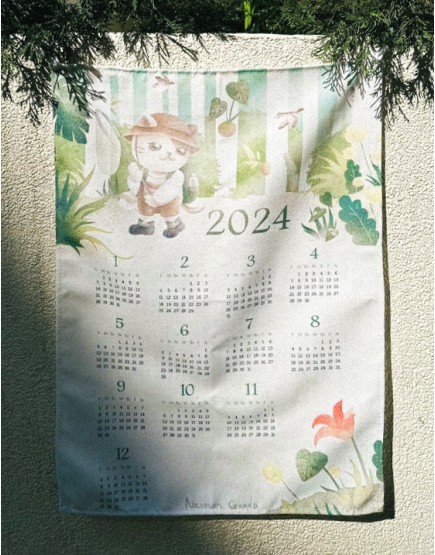 2024布年曆 - 綠林小貓