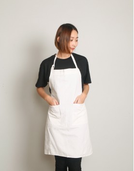 |預購| 棉麻帆布兩口袋繞頸式圍裙-S (50件起訂)