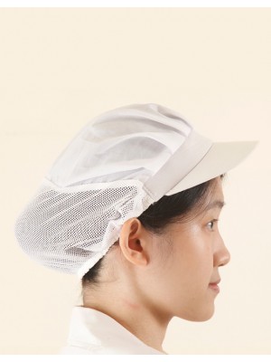 丙級廚師帽半網-白色