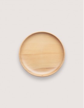 |預購| 圓形雲杉木盤-中