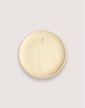圓形雲杉木盤-大