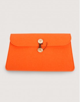 |缺貨| 羊毛氈橫式平板套-橘色
