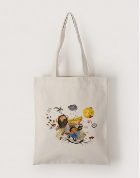 |插畫款|中帆布單層直式袋-上了賊船